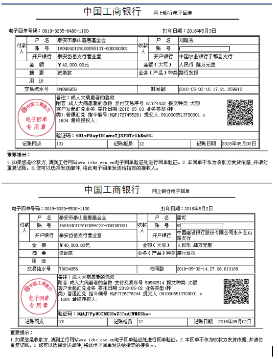 2018年晨希基金大病救助项目报告(图1)