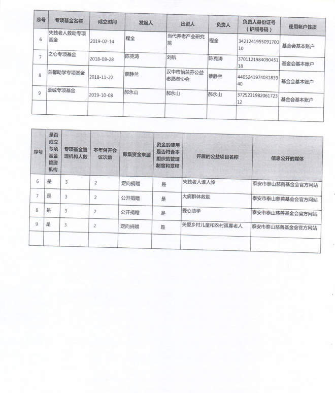 2019年泰山慈善基金会年度检查报告(图15)