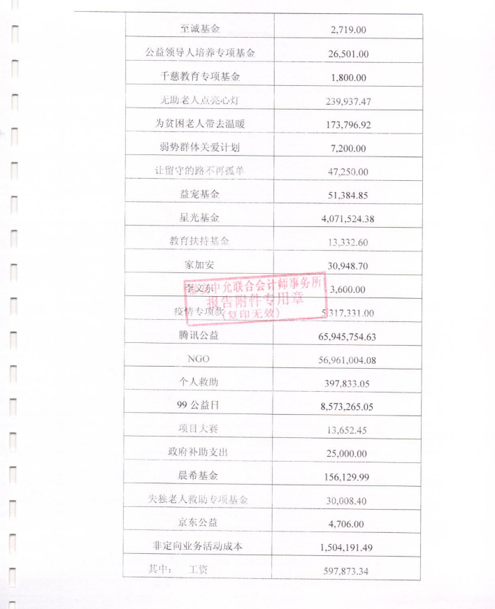 泰山慈善基金会2020年度审计报告(图12)