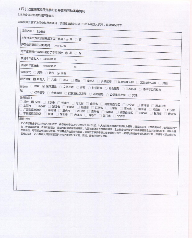 泰山慈善基金会2020年度工作报告(图13)