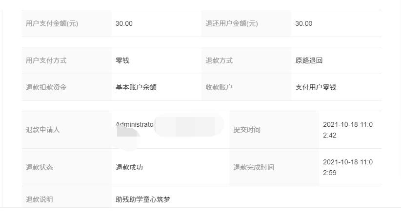 2021年10月18—23日项目误捐退款公示(图3)