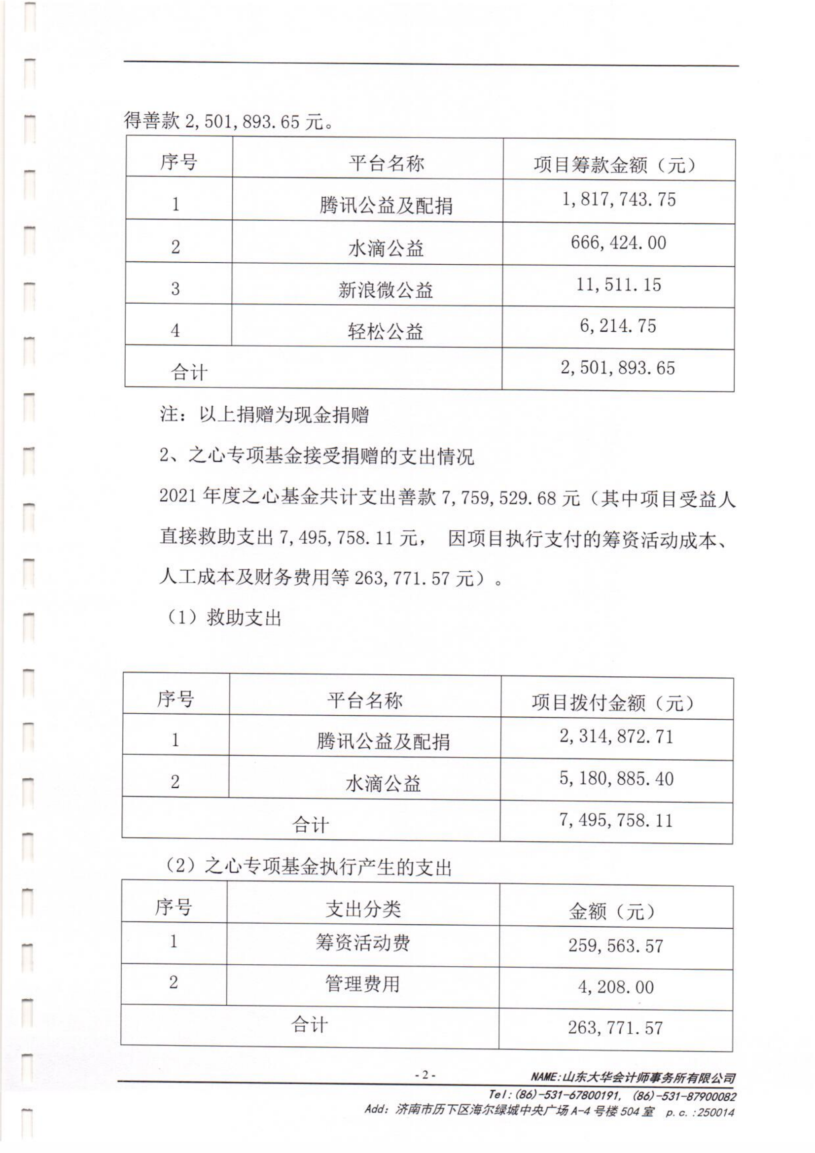 之心专项基金-2021年专项审计(图3)