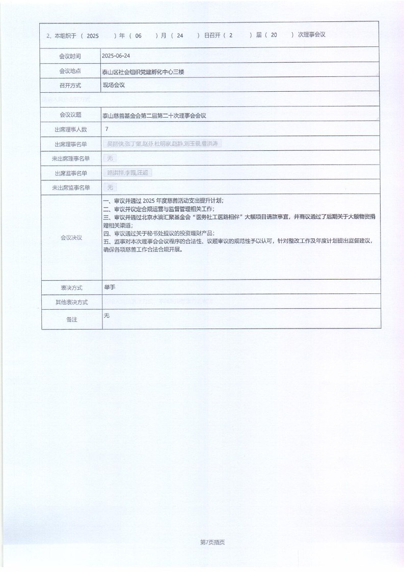 泰山慈善基金会2025年年报(图8)