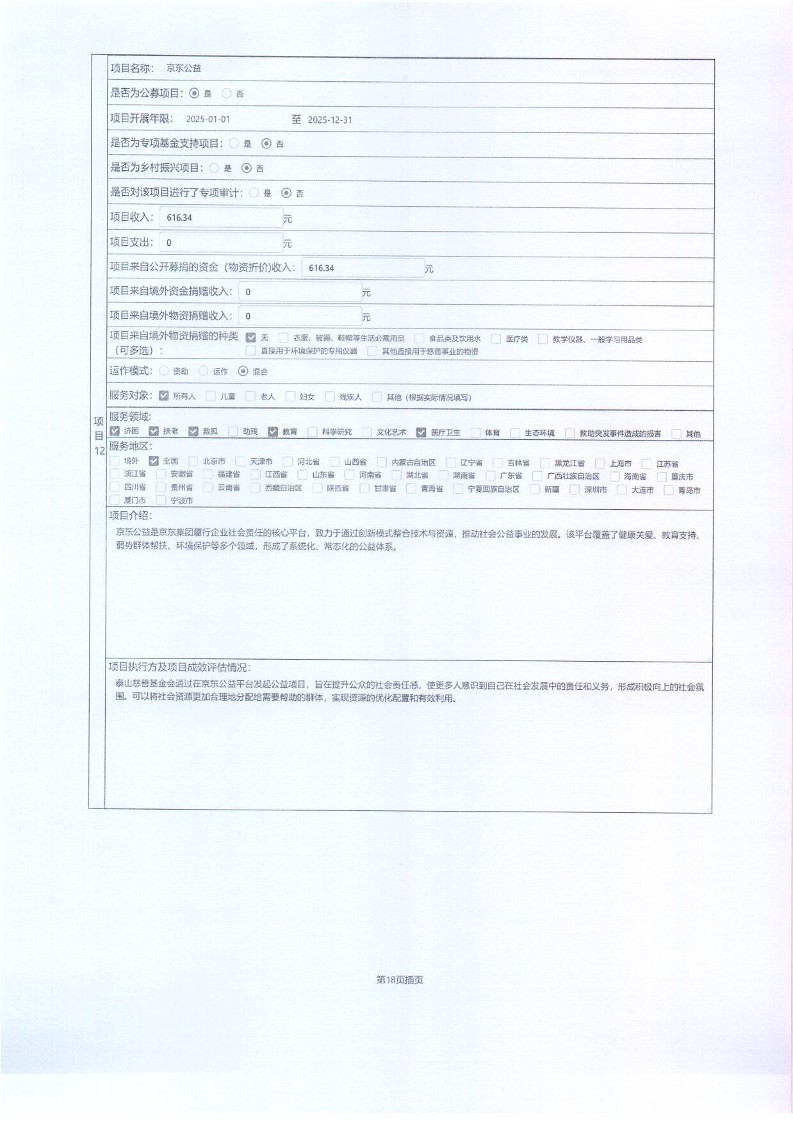 泰山慈善基金会2025年年报(图37)