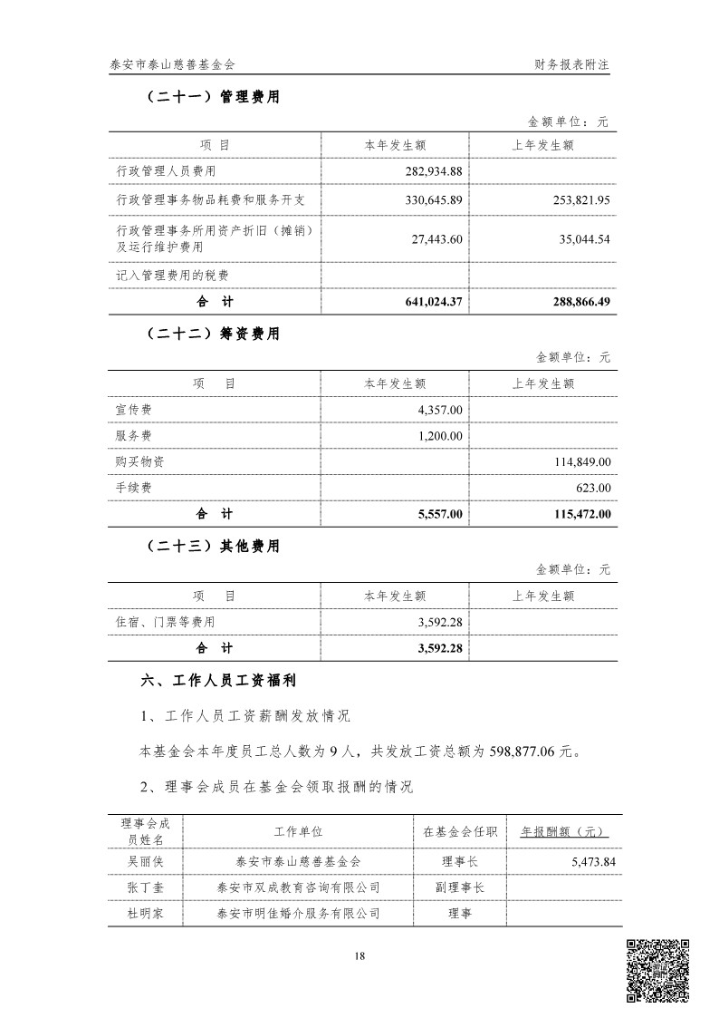 泰山慈善基金会2024年审计报告(图19)