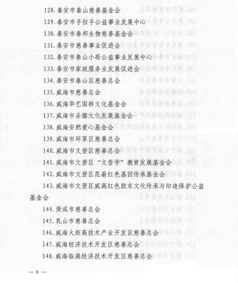 泰山慈善基金会取得公益性捐赠税前扣除资格(图8)