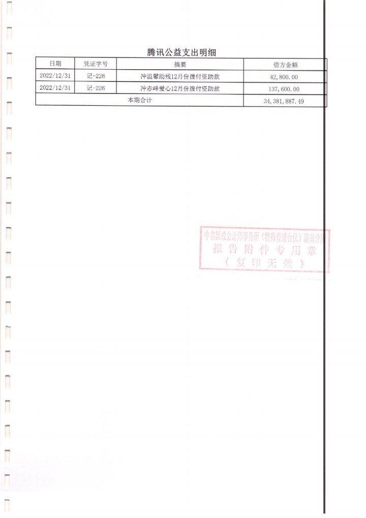 泰山慈善基金会2022年度专项信息审计报告(图22)